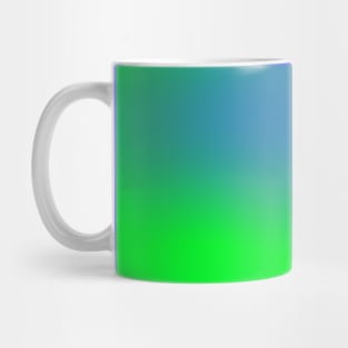 electric blue and green Mug